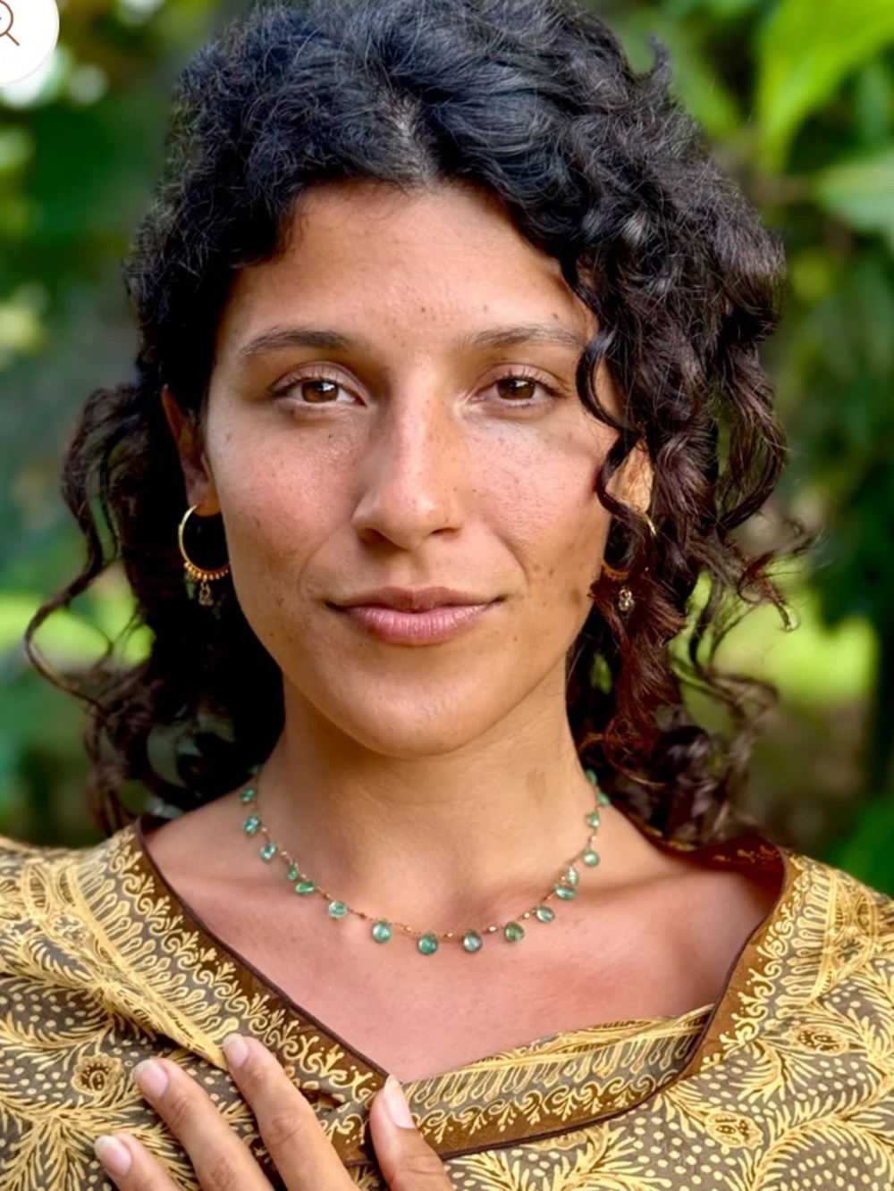AMALIA LOVE Fluorite & Gold Ali'i necklace